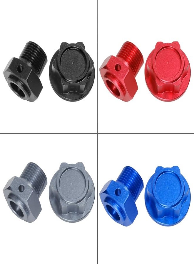 UURCSKY صامولة ومسمار سداسي من الألومنيوم لعجلات سيارات ARRMA 4S KRATON Outcast V2 بمقياس 1/10 و Mojave 4S بمقياس 1/8، قطع غيار مُحسّنة، قطع غيار محول محور العجلة 17 مم (أحمر) - Image 5